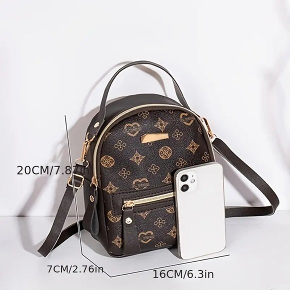 NWOT Ladies Mini/Micro Backpack Bookbag Shoulder Bag - Picture 3 of 4